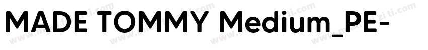 MADE TOMMY Medium_PE字体转换